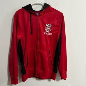 Campus Heritage licensed Wisconsin Badgers Hoodie in Red, size Medium